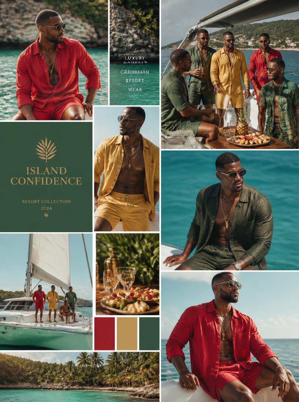 Men's Inspiration board for Colors on the Water — Colors of Grenada